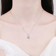 Load image into Gallery viewer, Minimalist moissanite drop pendant necklace
